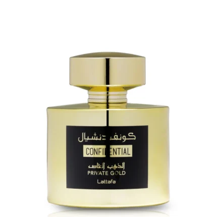 Confidential Private Gold Lattafa Perfumes for women and men prix maroc