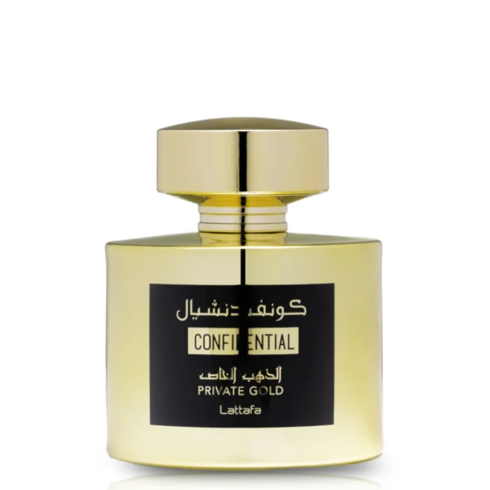 Confidential Private Gold Lattafa Perfumes for women and men prix maroc